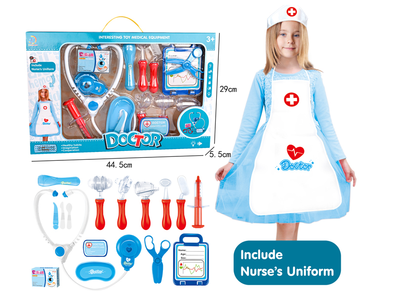 18PCS Boy Doctor Toy with Nurse Apron
