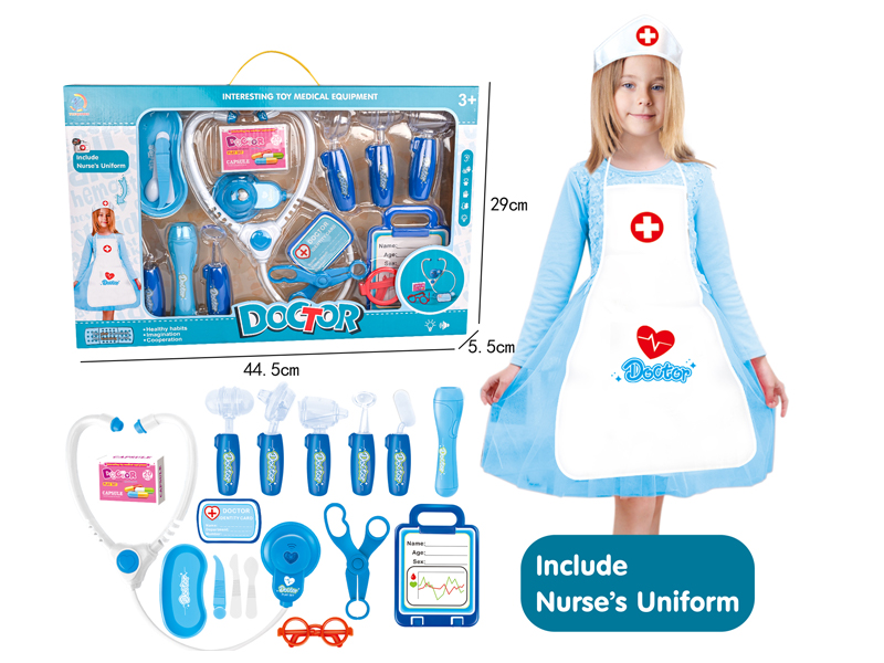 18PCS Boy Doctor Toy with Nurse Apron