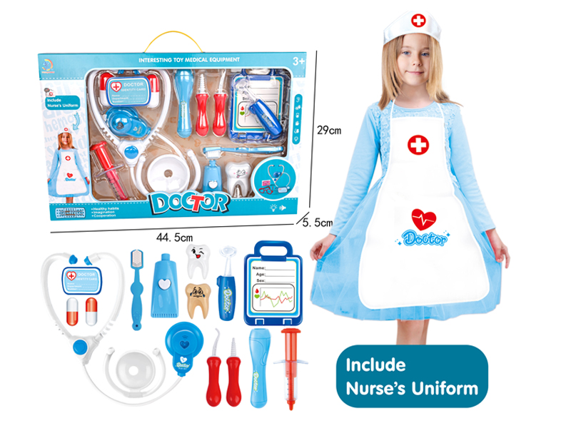 17PCS Boy Doctor Toy with Nurse Apron