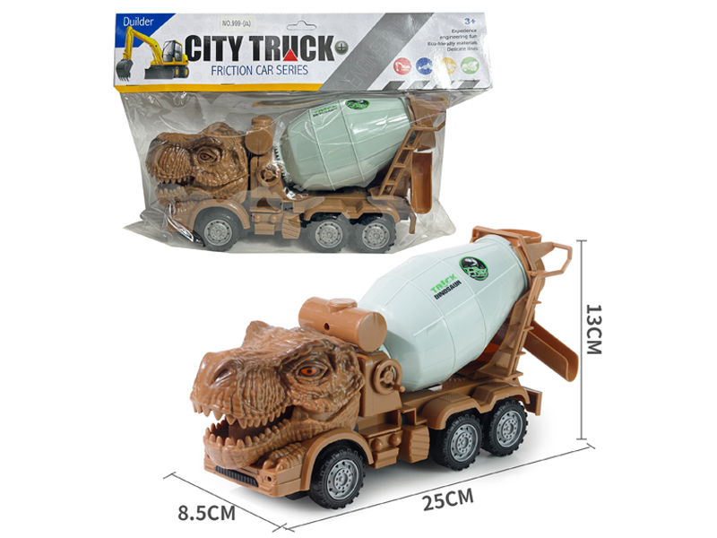 Friction Dinosaur Mixer Truck
