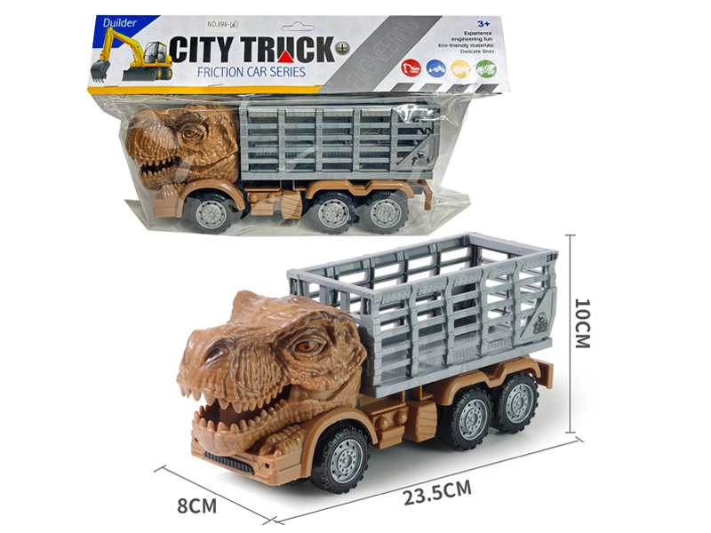 Friction Dinosaur Fence Car