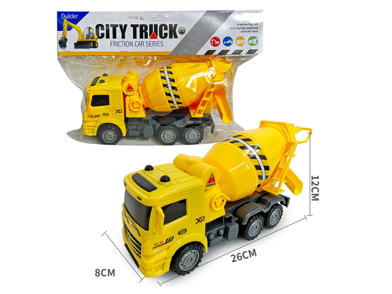 Friction Engineering Mixer Truck Cartoon Color