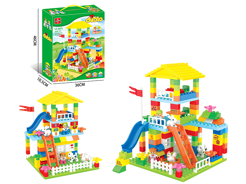 Larger Particles Building Blocks(With 5 Dolls) 148PCS