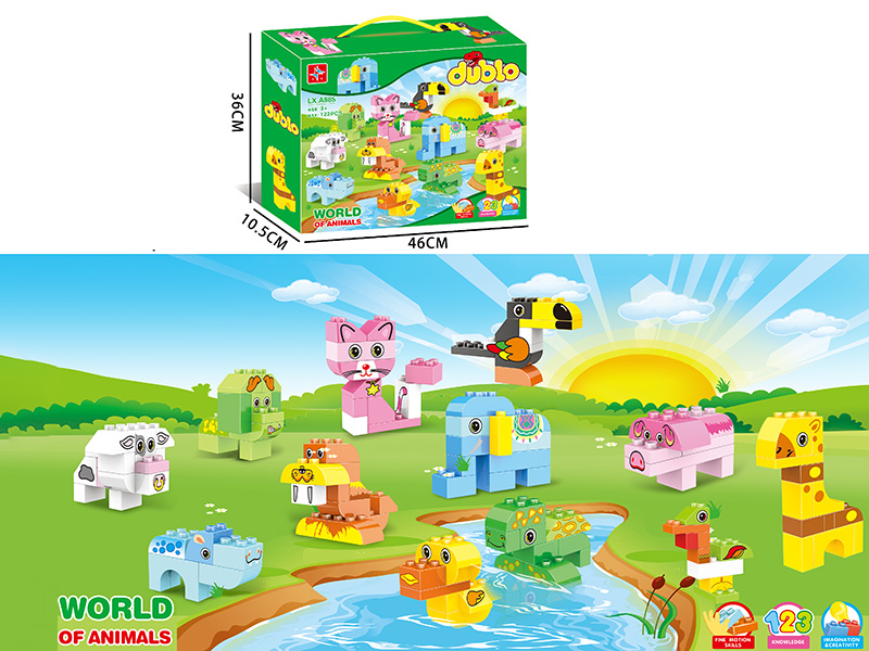 Animal World Building Blocks 122pcs