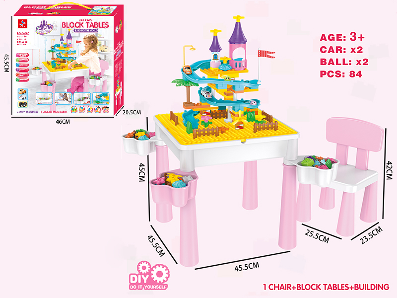 Multifunctional Building Blocks Table 84PCS