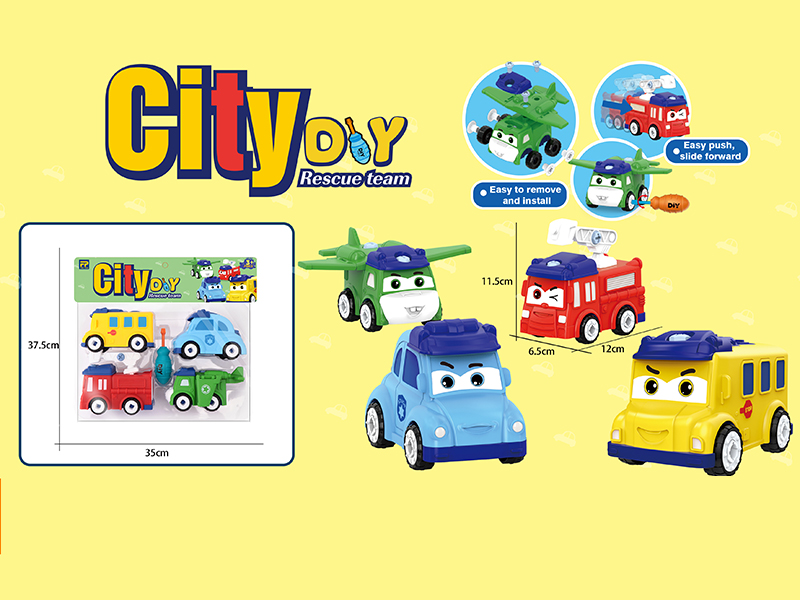 DIY Assembly Cartoon Car