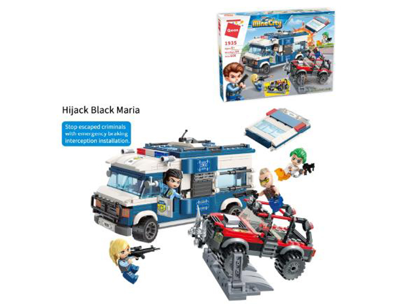 608Pcs My City - Police Building Blocks With People