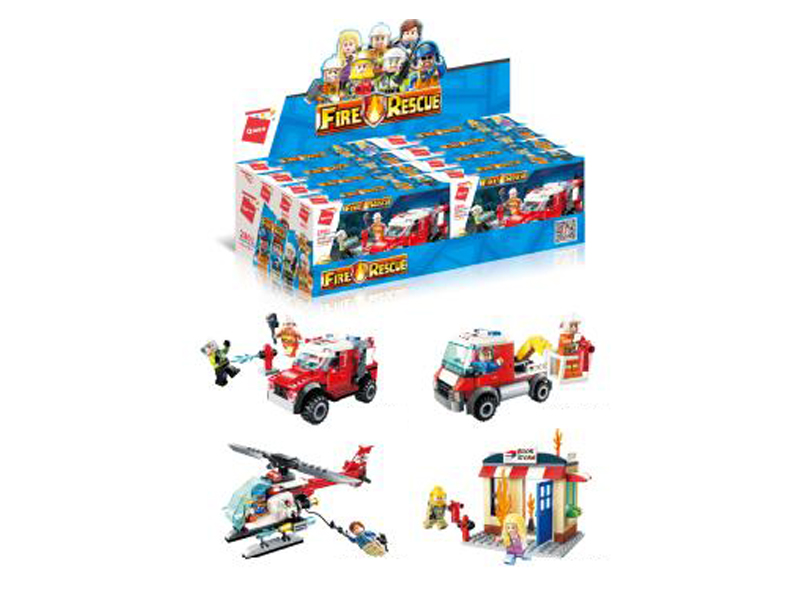 1745Pcs My City - Firefighting Building Blocks With People (8 Boxes)