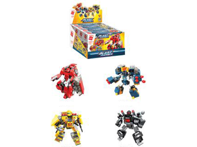 644Pcs Ultra Integrated Transformer - Direct Deformation Building Blocks (4 Boxes)