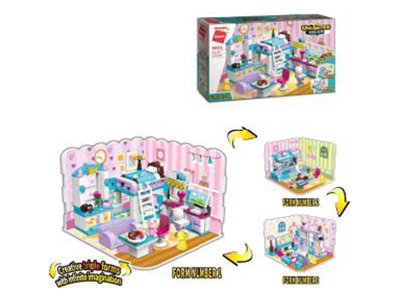 194Pcs 3 In 1 Reaction Disassembly Building Block