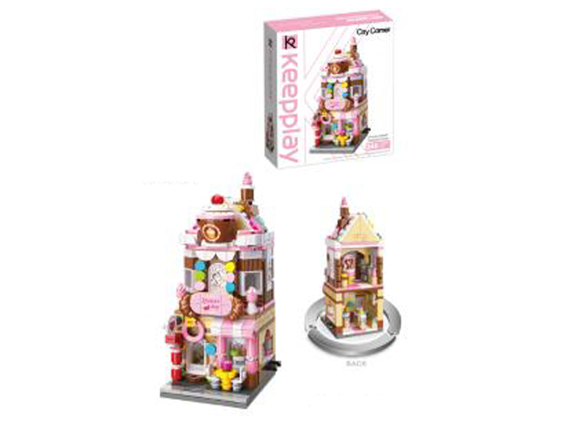 344Pcs Colorful Street View Building Blocks