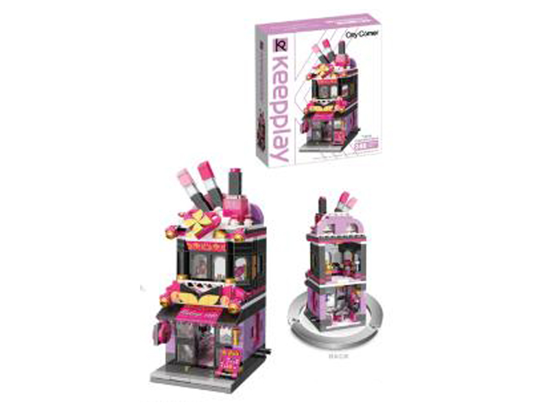 348Pcs Colorful Street View Building Blocks