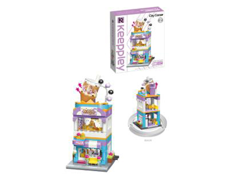 302Pcs Colorful Street View Building Blocks