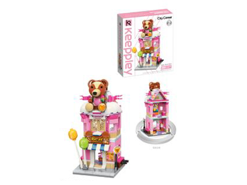 281Pcs Colorful Street View Building Blocks