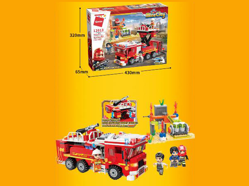539Pcs My City - Firefighting Building Blocks With People