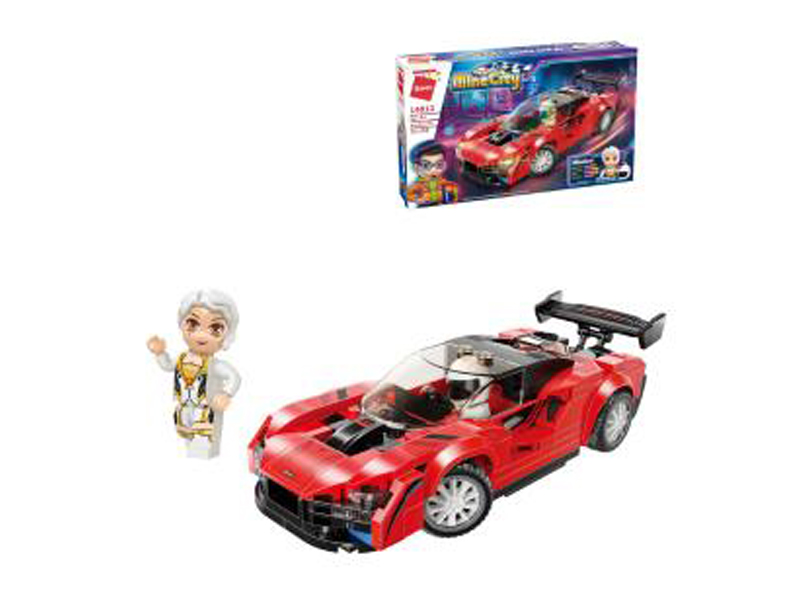 198Pcs My City - Racing Building Blocks With People