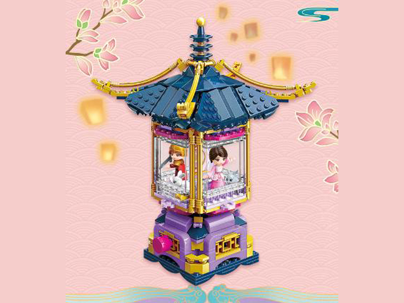 477Pcs Kyushu Fanghua Lu Building Block With People