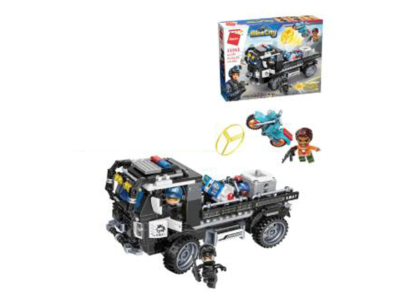 352Pcs My City - Police Building Blocks With People