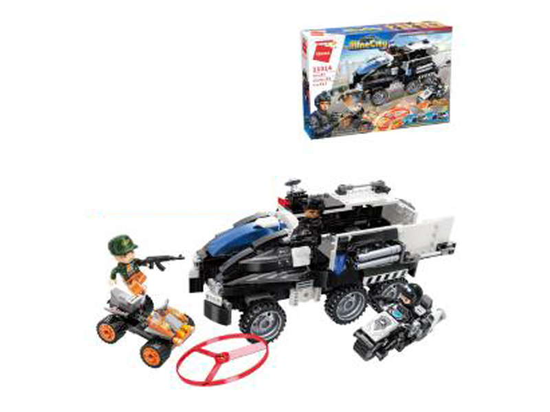 517Pcs My City - Police Building Blocks With People