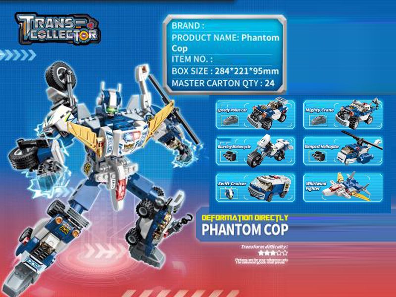 453Pcs Superset Transformation - Direct Deformation Building Blocks（6 Boxes）