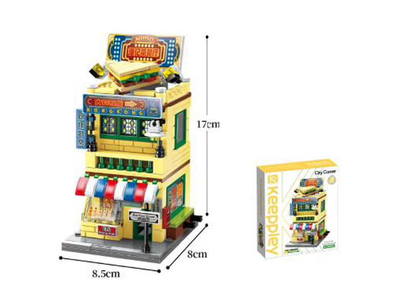 310Pcs Colorful Street View Building Blocks