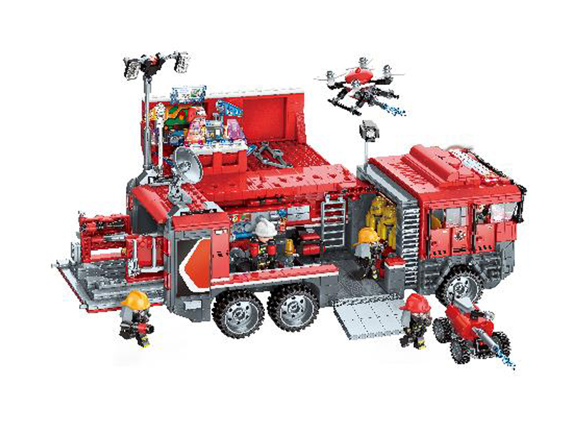 1431Pcs My City - Firefighting Building Blocks With People