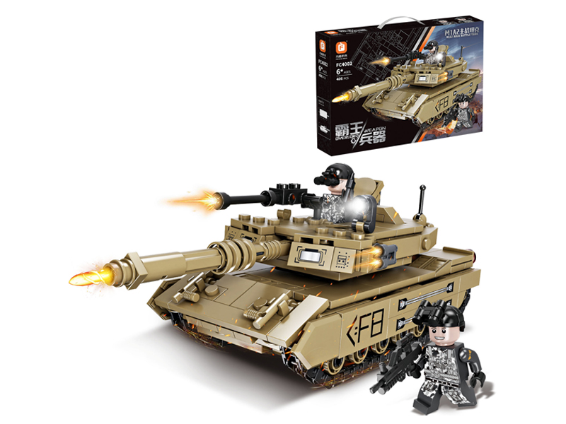 Mia2 Main Battle Tank Building Blocks 406Pcs