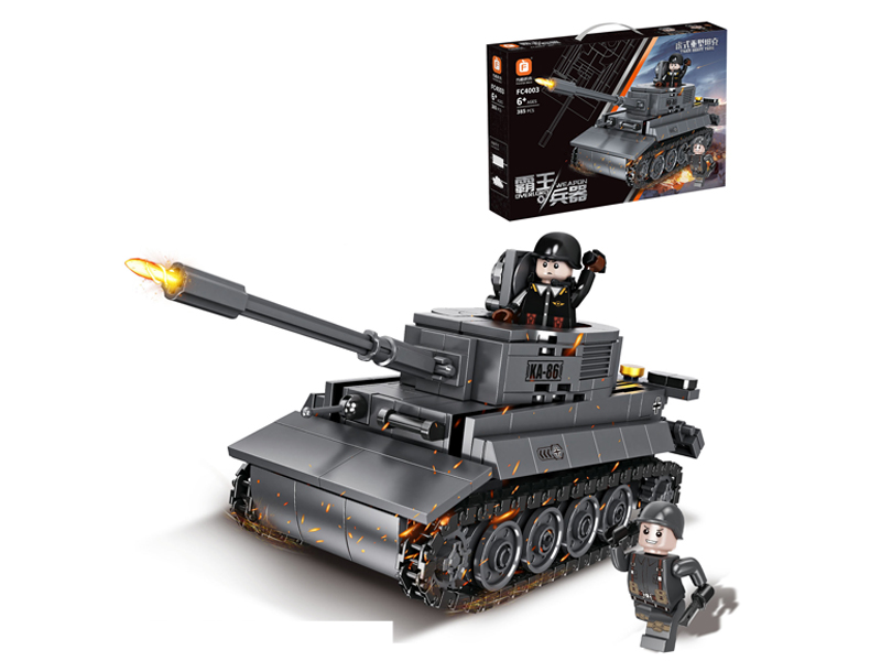 Tiger Type Heavy Tank Building Blocks 385Pcs