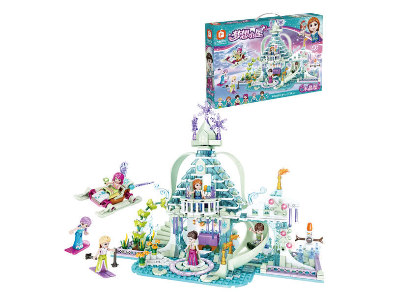 Crystal House Building Blocks 724Pcs