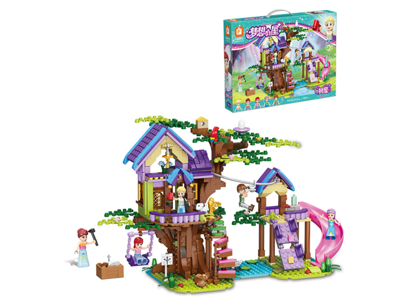 764Pcs Tree House Building Blocks