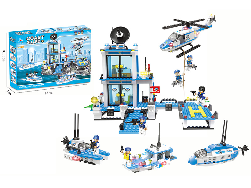 Coast Guard Building Blocks(Including 6 Dolls)645pcs