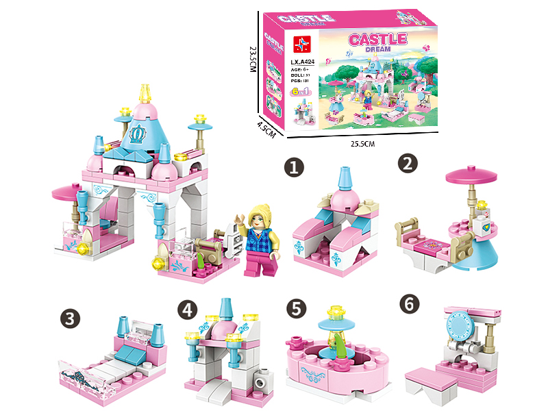 Dream Castle Building Blocks (Including 1 Doll)131PCS