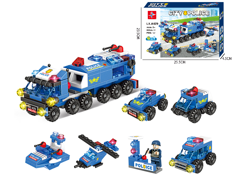 City Police Building Blocks (Including 1 Doll)147PCS
