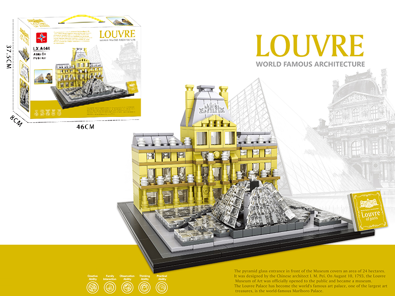 Louvre Building Blocks 807pcs