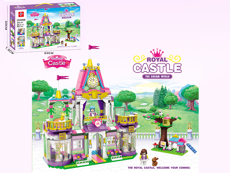 Royal Castle Building Blocks (Including 2 Doll)687PCS