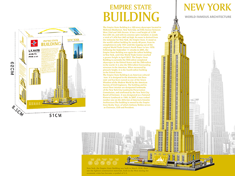 Empire State Building Building Blocks 2129PCS