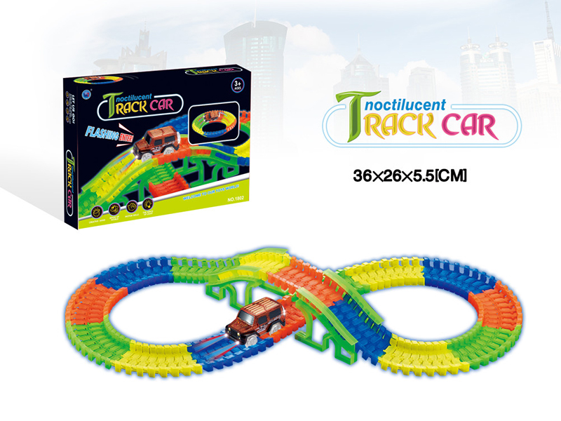 Glow In The Dark Track Car(132PCS)