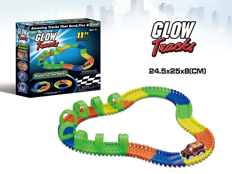 Glow In The Dark Track Car(120PCS)