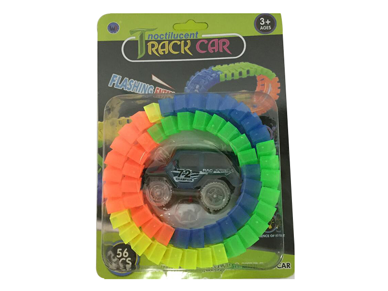 Glow In The Dark Track Car(56PCS)