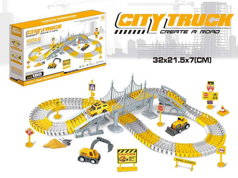 B/O Engineering Rail Car(Without Glow-In-The-Dark, 180PCS)
