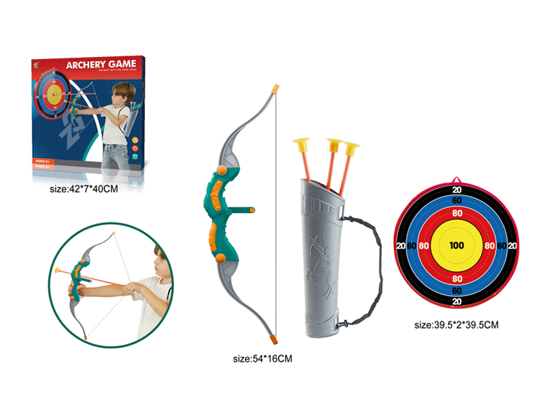 40Cm Round Target+Bow And Arrow