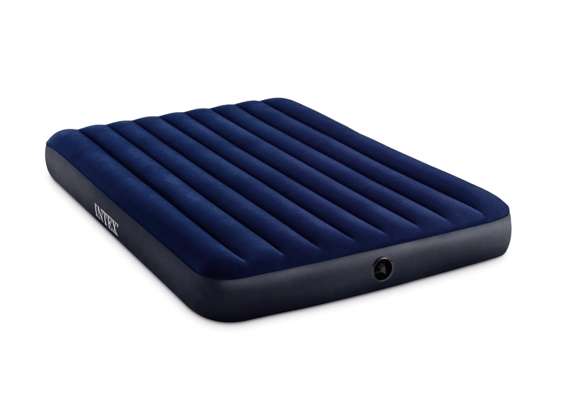 183Cm Extra Large Inflatable Dark Blue Double Line Air Bed
