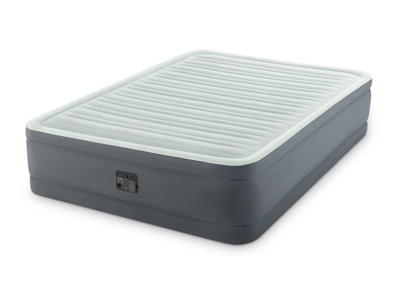 152Cm Enlarged Inflatable Luxury Light Blue Striped Double Line Pull Air Bed