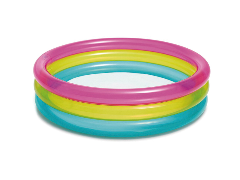 Inflatable Fluorescent Three Ring Swimming Pool