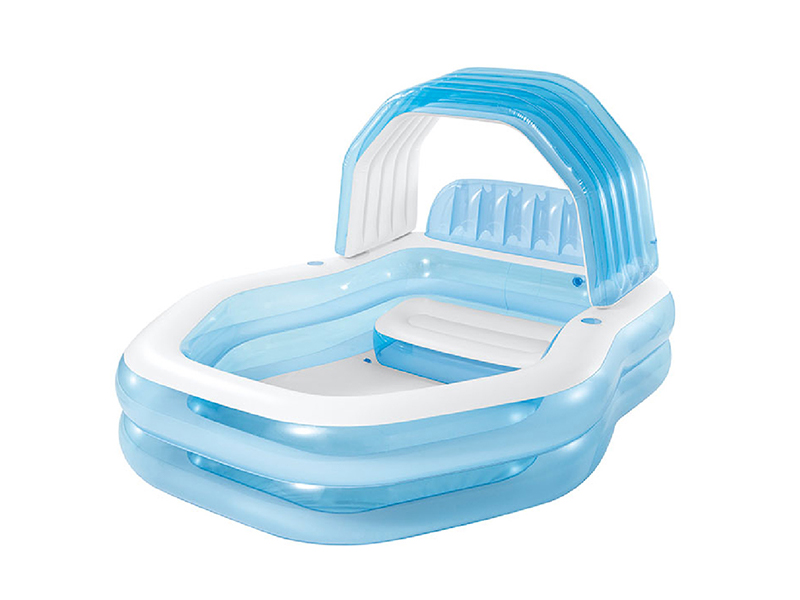 Inflatable Backrest Sunshade Swimming Pool