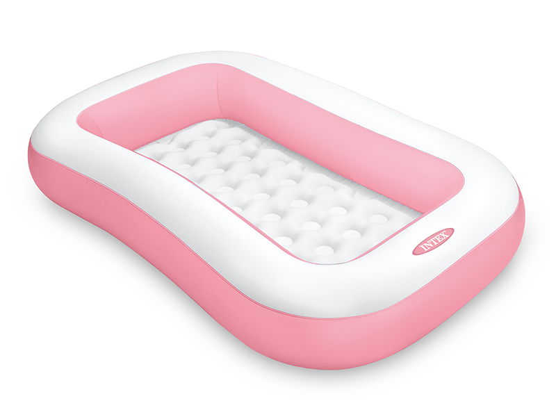 Inflatable Pink Rectangular Swimming Pool