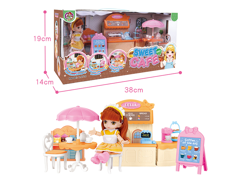 Mini Sweet Coffee House Doll Set