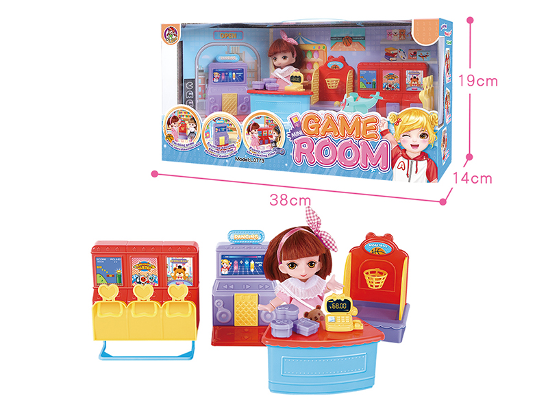 Mini Game Room Doll set