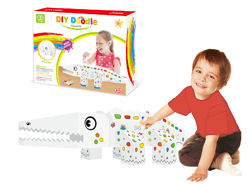 Creative Doodle Crocodile