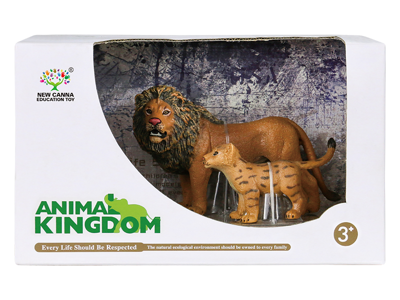 Lion Animal Model 2PCS
